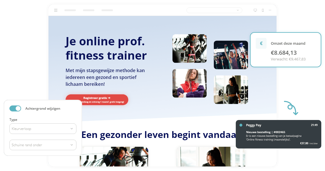Verkoopplatform met betaalsysteem - Peggy Pay