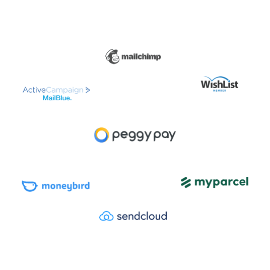 Peggy Pay koppelingen met Moneybird, Mailblue en andere apps. - Peggy Pay