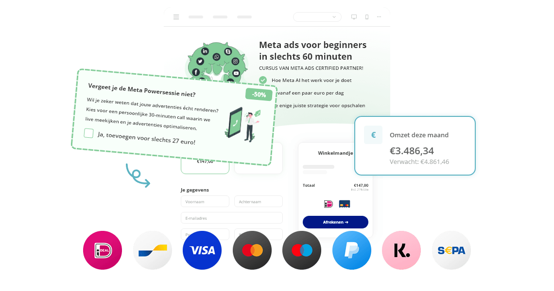 Ontgrendel tot ~40% extra~ omzet op je betaalpagina met omzetverhogers - Peggy Pay